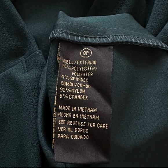 Shelby Nites Green Sequin Lace Bell Sleeve Shift Evening Dress Size 8P NEW - Picture 11 of 14